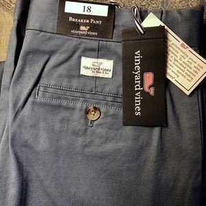 Vineyard Vines boys breaker pant dusk blue sz 18